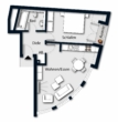 Singles und Paare aufgepasst - Modernisierte Wohnung mit hohen Decken in Hürth-Efferen - Wohnungsgrundriss